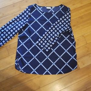 New York & Co pattern-mixed top